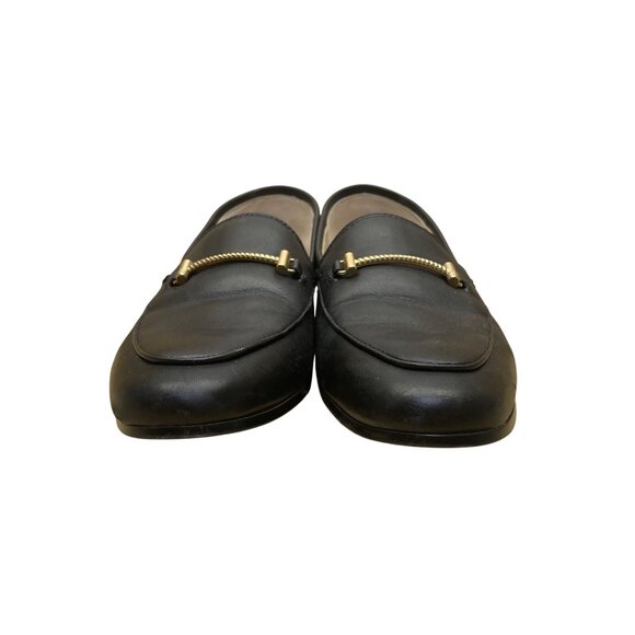 Sam Edelman Women’s Black Leather Gold Bit Detail Slip-On Loafers Size 7M - Picture 2 of 8